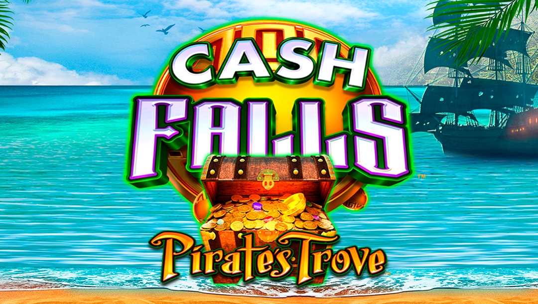Title page in online slot Cash Falls Pirate's Trove by Scientific Games