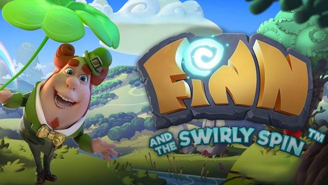 Title page in online slot Finn And The Swirly Spin by NetEnt