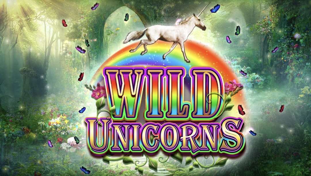 Title page in online slot Wild Unicorns by Big Time Gaming