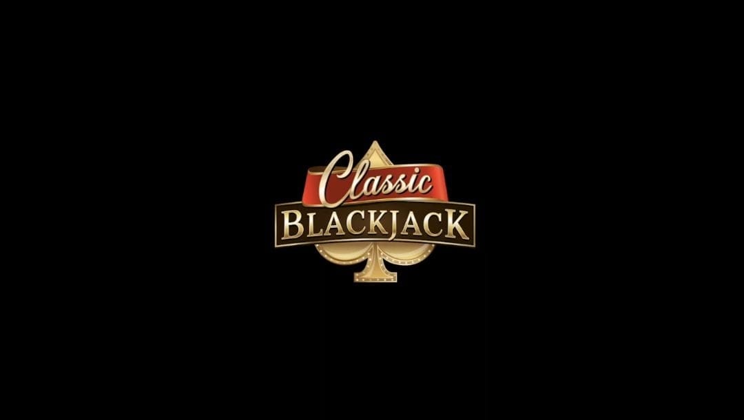 Screenshot of Blackjack online casino game, showing loading screen.