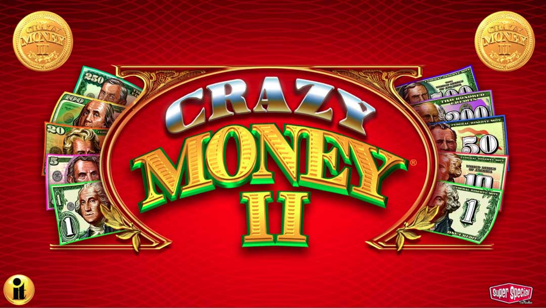 Screenshot of Crazy Money II online slot game, showing the loading screen.