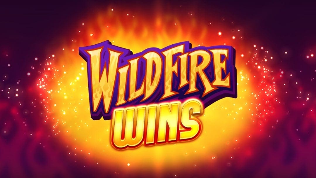 Wildfire Wins online slot game loading screen, featuring the game logo.