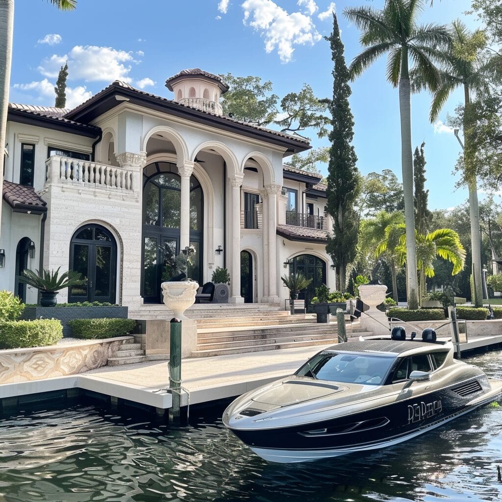 An AI developed image depicting what Florida residents would spend their lottery winnings on