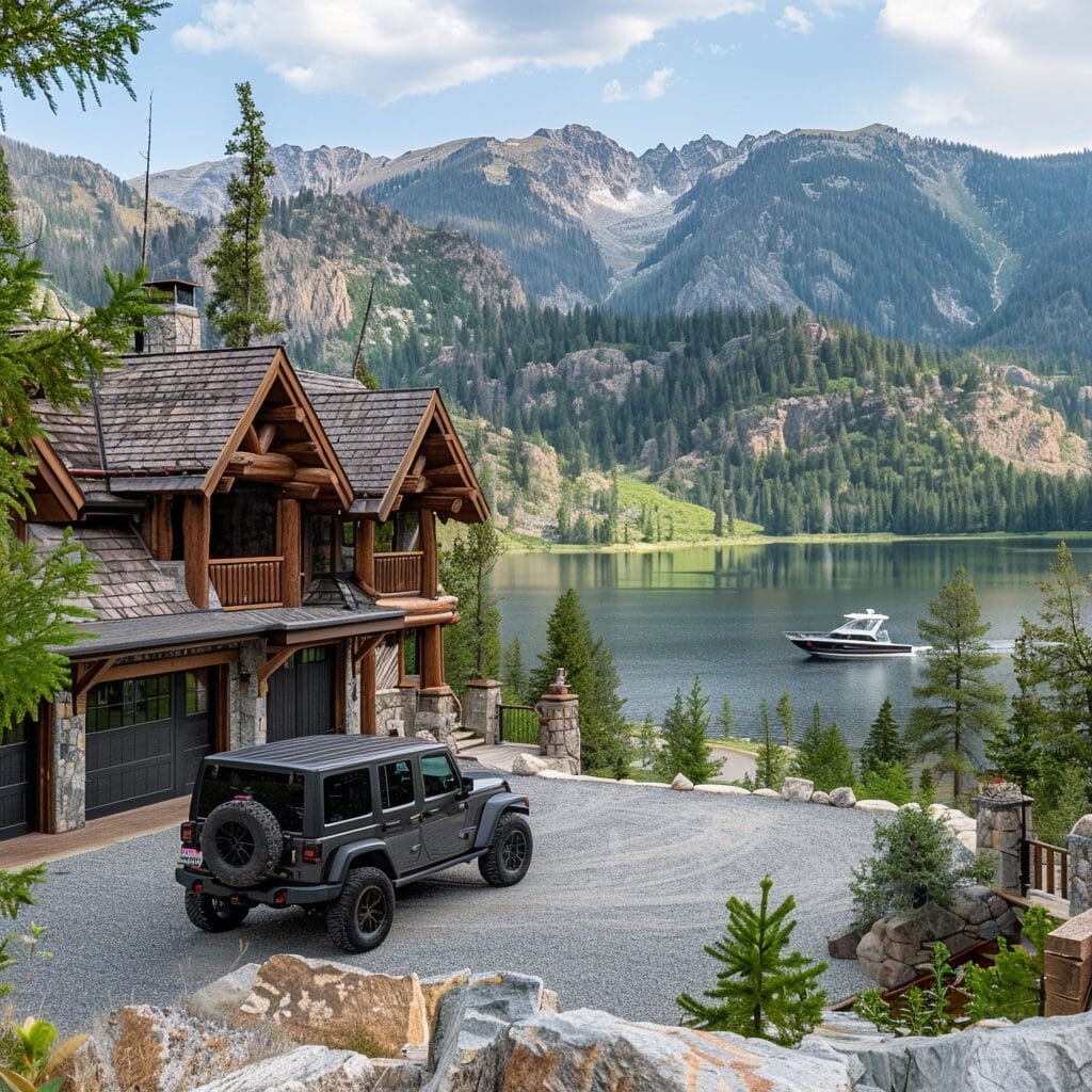 An AI developed image depicting what Idaho residents would spend their lottery winnings on.
