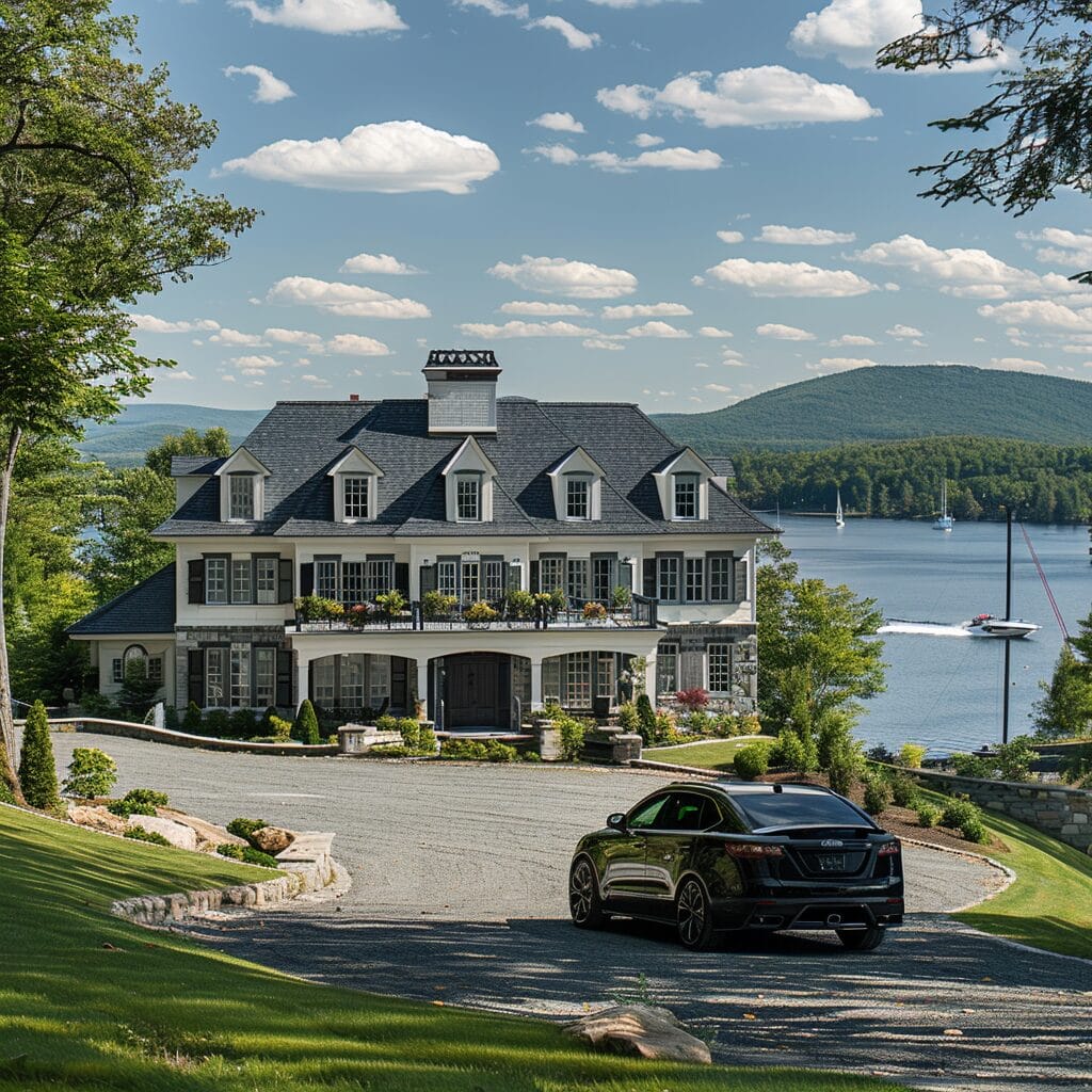 An AI developed image depicting what New Hampshire residents would spend their lottery winnings on