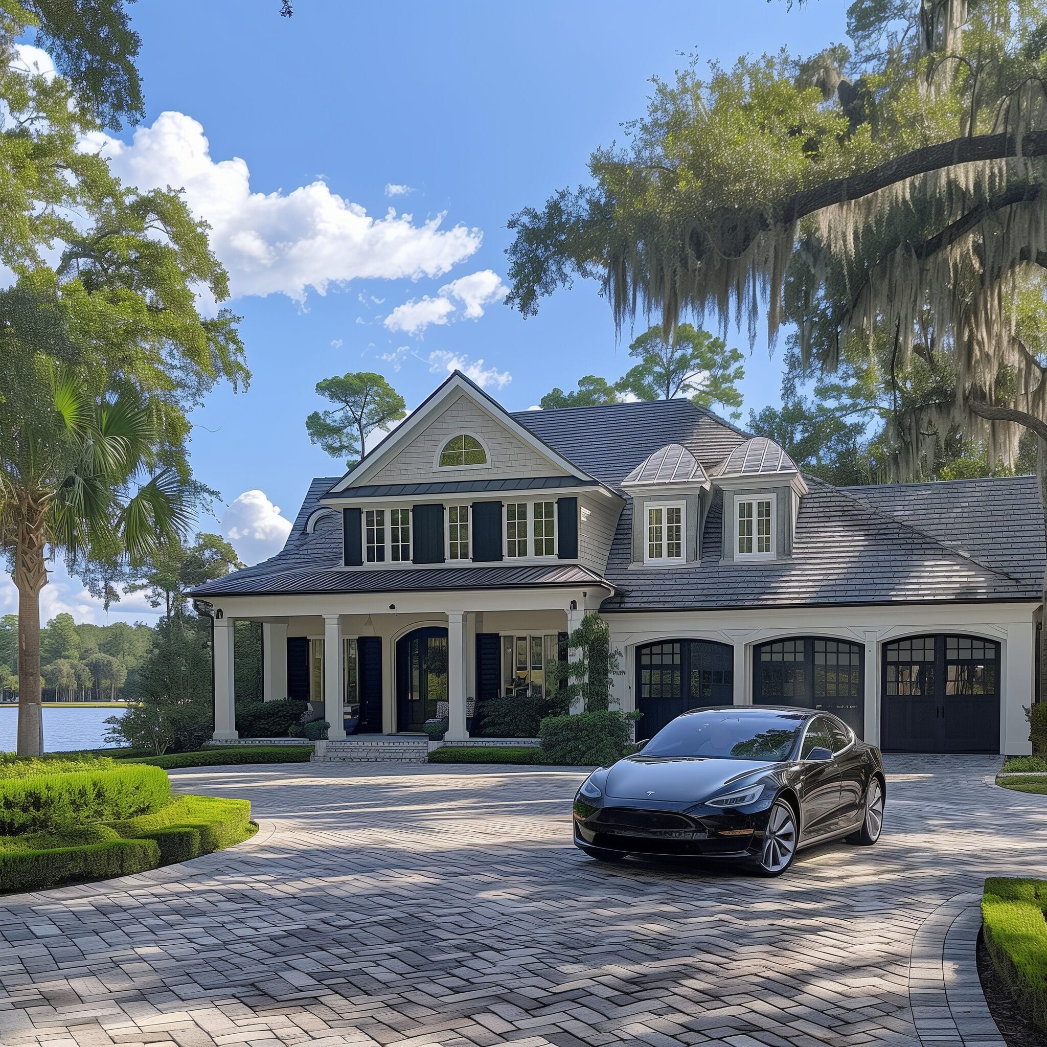 An AI developed image depicting what South Carolina residents would spend their lottery winnings on