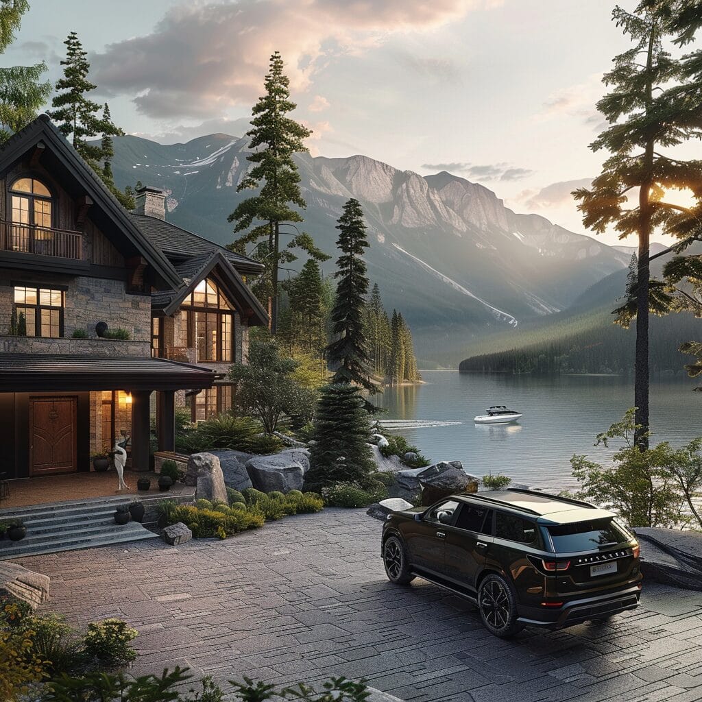 An AI developed image depicting what Washington residents would spend their lottery winnings on