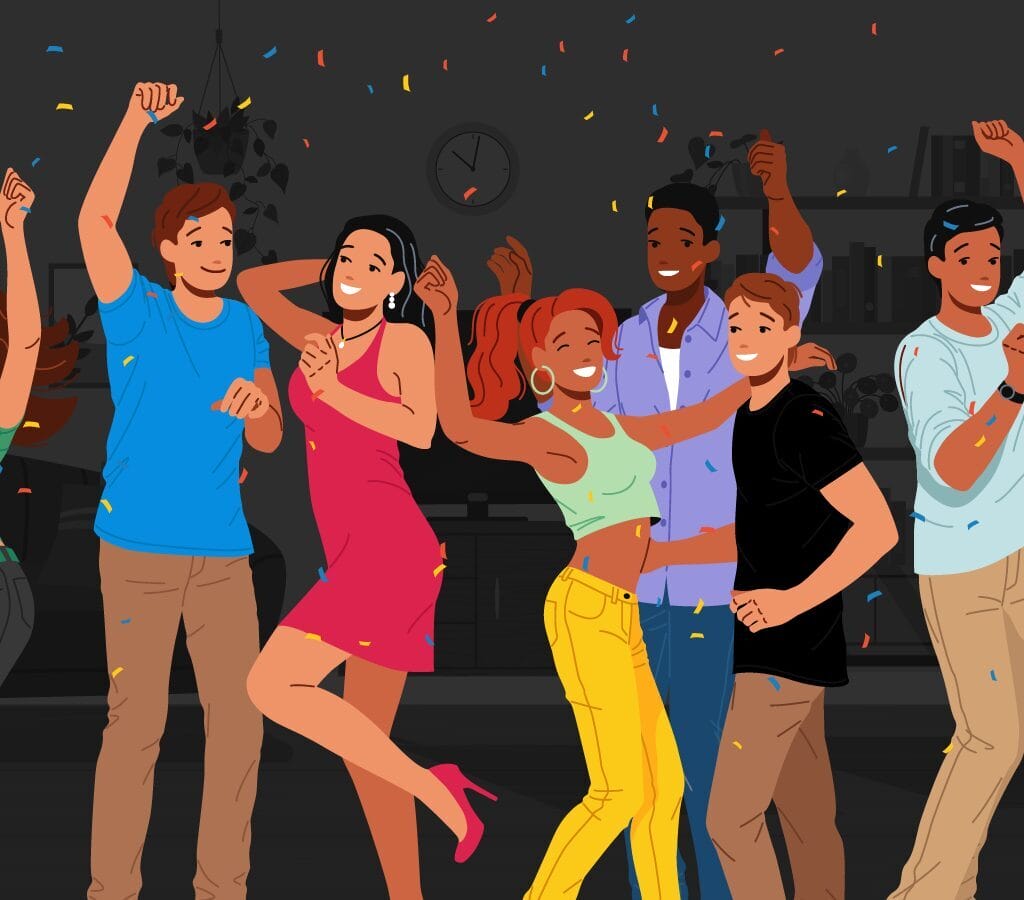 A header image for a blog that ranks the best cities to throw a house party