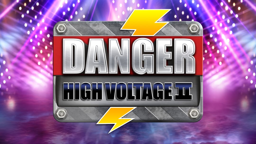 Banner image with the game title “Danger High Voltage II” against a background of pink and purple strobe lights.